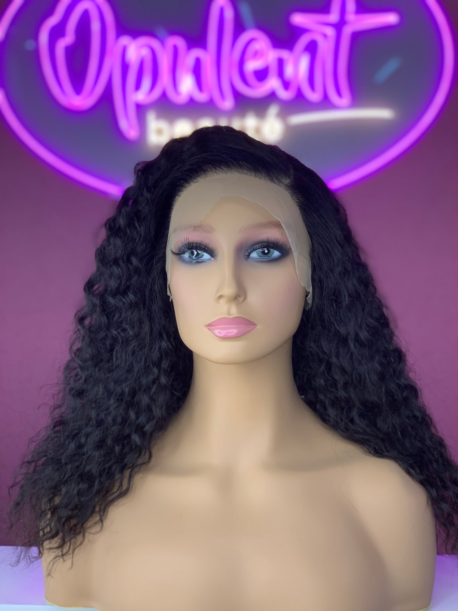 lace frontal curly wig unit