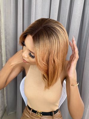 10 inch Brown straight bob