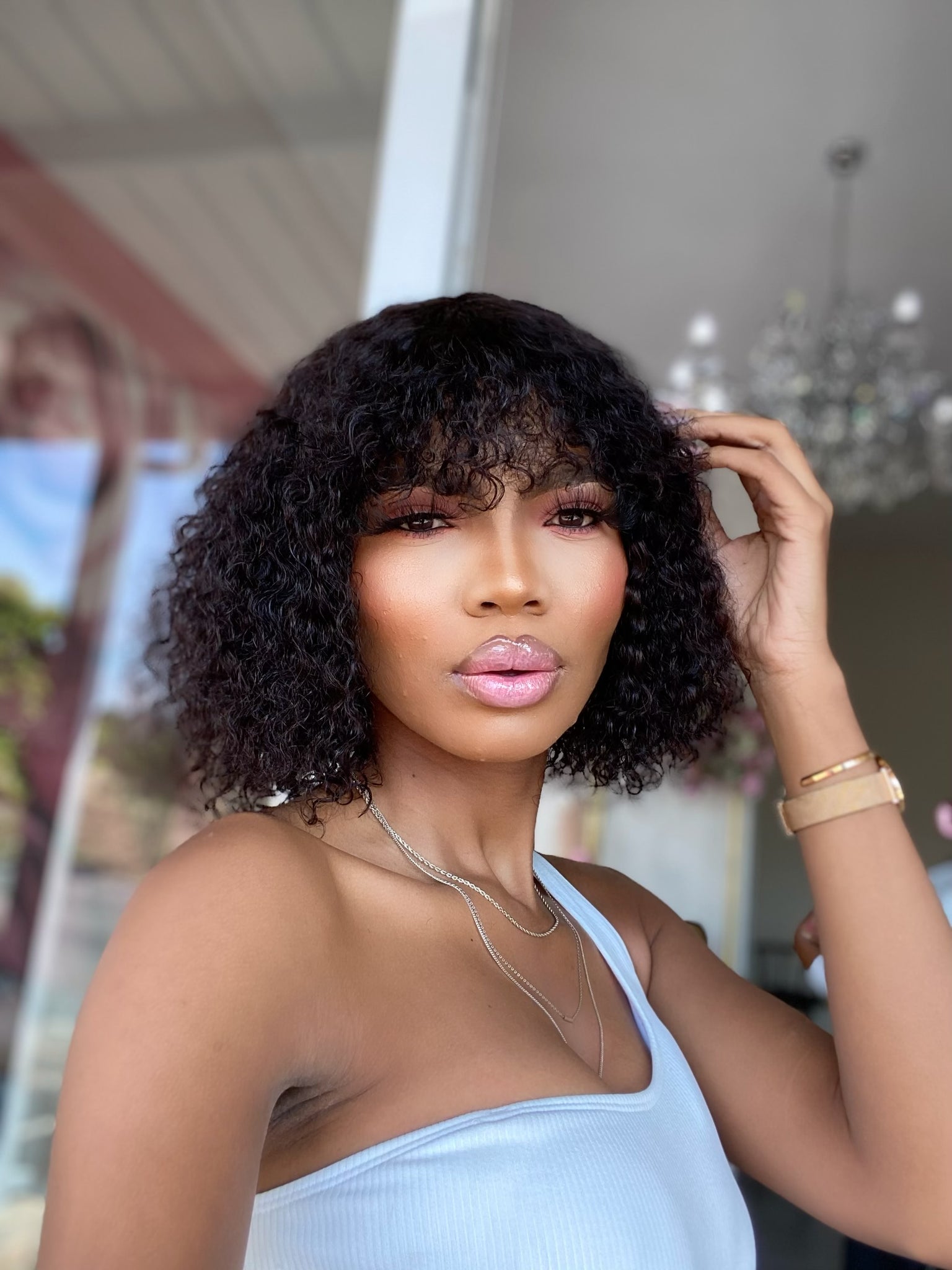 10” exotic curl fringe