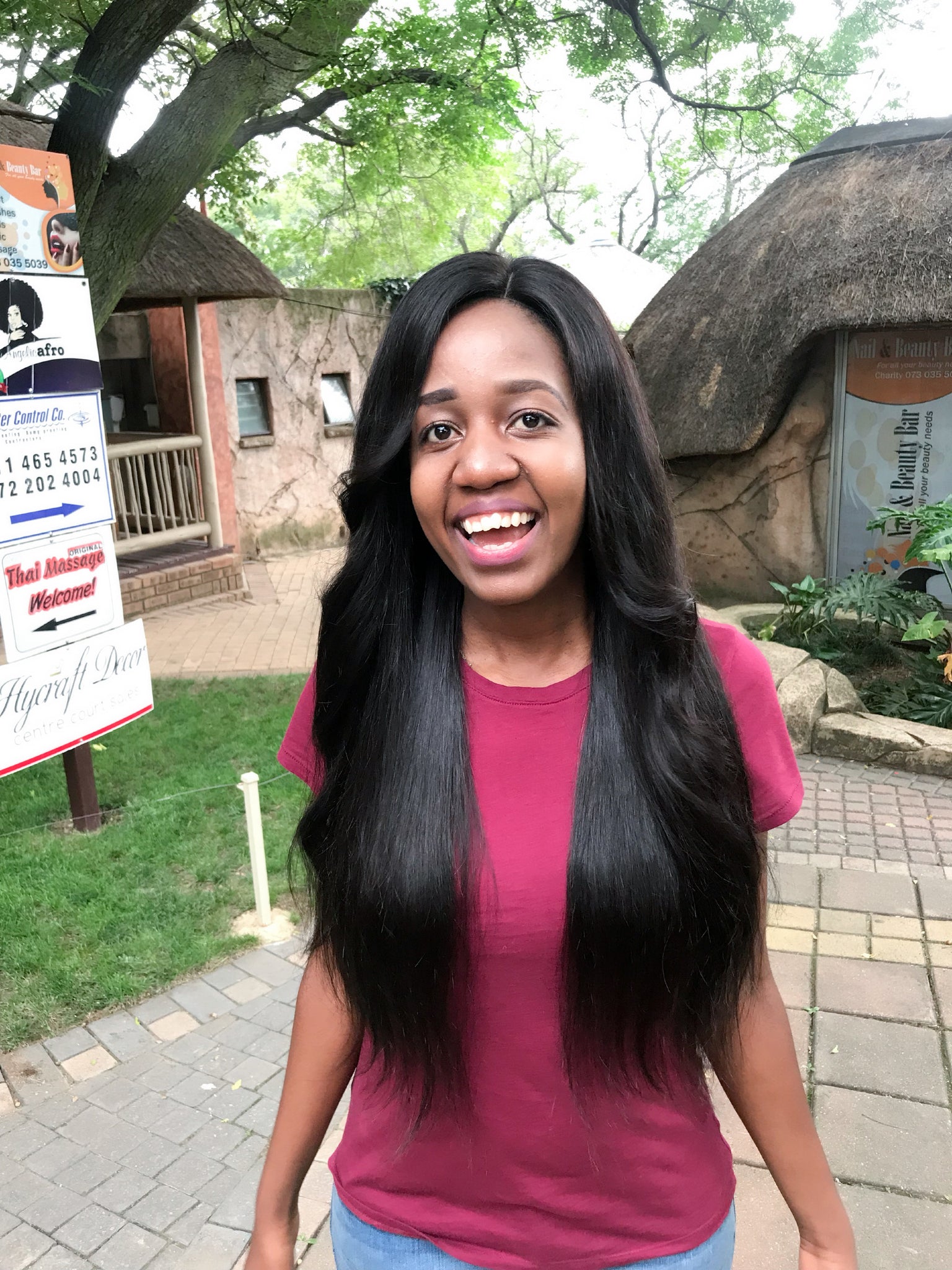 Lace closure straight wigs