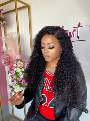 lace frontal curly wig unit
