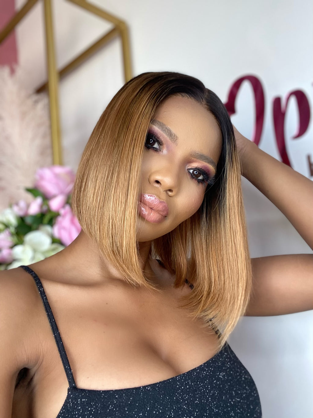 10 inch Brown straight bob